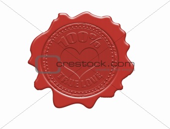100% true love wax seal