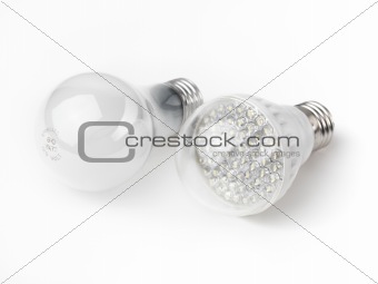 LED and Incandescent Light Bulbs