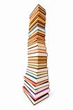 Stack of books isolated on the white