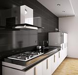 Modern kitchen interior 3d
