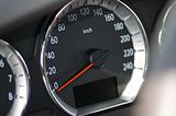 Speedometer of the car  - shallow depth of field