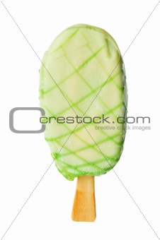 Ice cream isolated on the white background