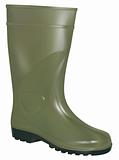 green rubber boot