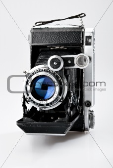 Old vintage photo camera 