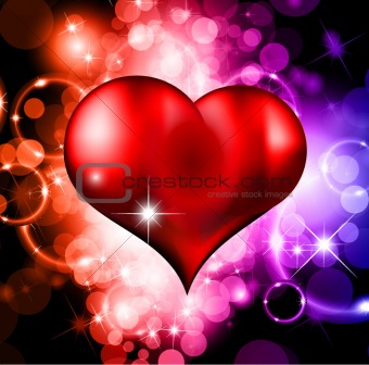 Abstract Colorful Background For Valentine's day Flyer