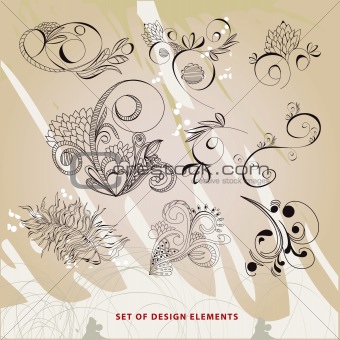 Set of design elements