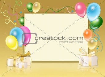 Festive background from balloons
