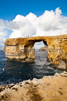 Natural rock arch Azure Window, Gozo