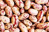 Bunch of beans arranged as a background
