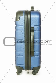 Blue case isolated on the white background