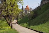 park Shnelli in Tallinn. Spring