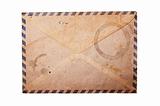 Vintage envelope isolated.