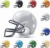 Vector American football / gridiron icon set. Part 2 – Helmets