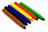 color felt-tip pens
