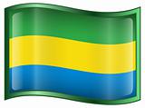 Gabon Flag icon.