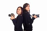 Two Young Female Photographer