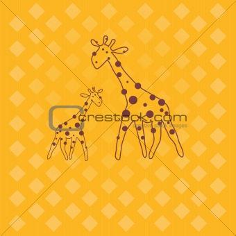 giraffe .  Vector illustration
