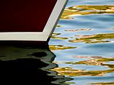 Boat detail with ripples