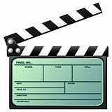 Clapboard with lcd