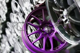 Purple Wheel Rim