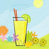 Retro Summer Lemonade (Vector)