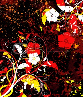 Abstract floral chaos