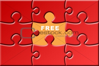 puzzle with a missing piece - free