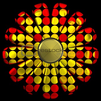 Yellow isolated flower
