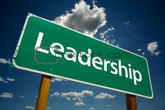 "Leadership" Road Sign