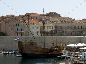 Old wooden ship 