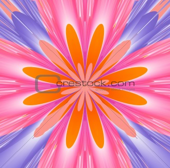 Pink and abstract flower