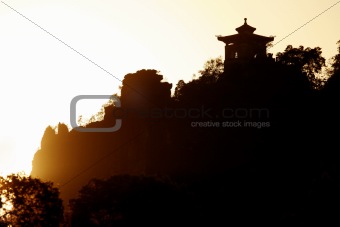 Temple at Sunset