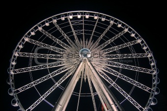 Illuminated Ferry Wheel