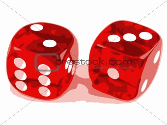 2 dice showing 2 and 3