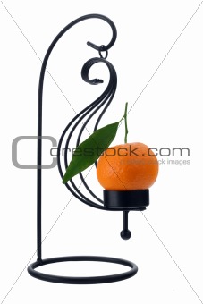 Mandarin orange scented candle