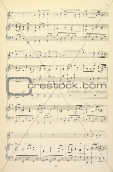 Old musical score - no lyrics