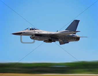 Modern jet fighter