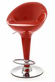 Stylish red bar stool
