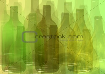 Abstract bottle background