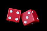 Rolling red dice