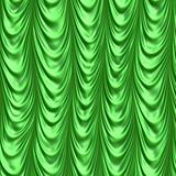Green silk curtains