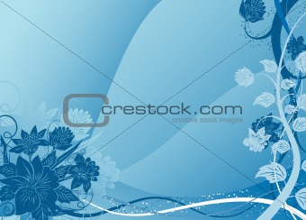 Foral background, vector