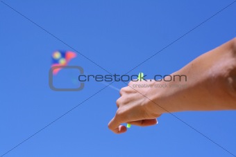 Hand with a kite
