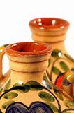 Ceramic pot with paint