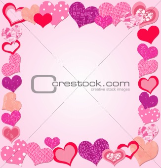 Valentine Day Pink frame