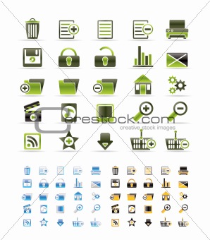 25 Detailed Internet Icons