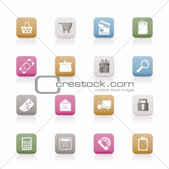 Online shop icons