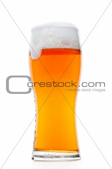 Glass of classic beer