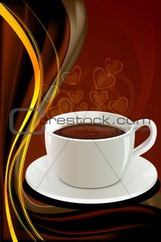 abstract coffee card