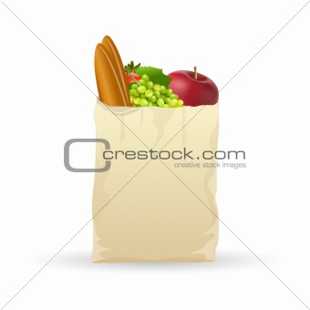 fresh fruits in bag